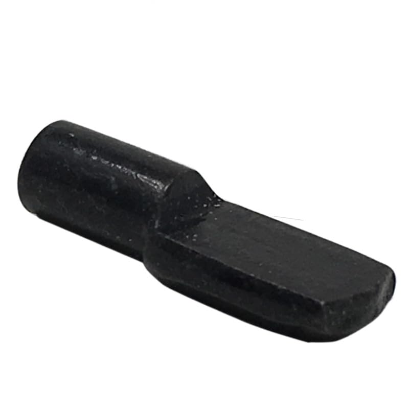 Desunia 5mm "Spoon" Style Cabinet Shelf Support Pegs | Black | Package of 25 - Image 1